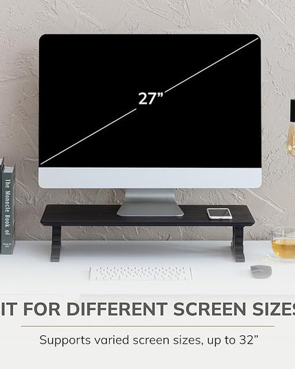 Anji Mountain Monitor Stand - Desktop Organizer & Laptop Riser, Ergonomic Monitor Riser, Space-Saving Monitor Stand for Desk, Durable Construction, Easy Assembly, Ideal for Home & Office