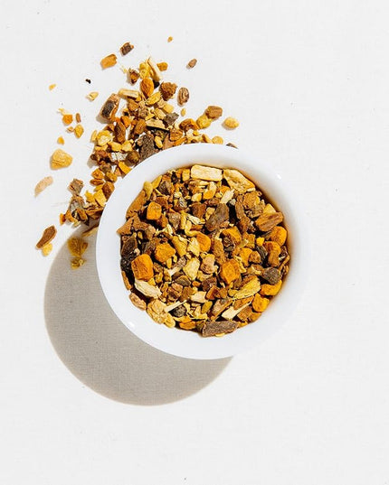 Art of Tea | Bright Eyed 4oz - Caffeine Free Turmeric Ginger Tea | Wellness Loose Leaf Artisan Tea
