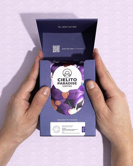 Cielito Paradise Castillo Coffee - Medium Roast Whole Bean from Huila Colombia, Silky with Milk Chocolate, Panela, Cinnamon & Orange, 12oz
