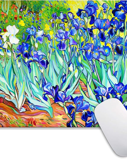 Square Mouse Pad Lrises,Personalized Premium-Textured Custom Mouse Mat Design,Washable Mousepad Lycra Cloth,Non-Slip Rubber Base Computer Mouse Pads for Wireless Mouse