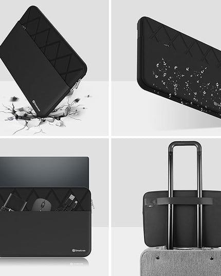 Smatree 14 inch Laptop Sleeve for GIGABYTE U4 UD, GIGABYTE Protective Laptop Case with Accessory Pocket, YKK Zipper, Patented Super Corner Design (E425)