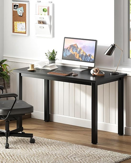 Need Small Computer Desk 39.4 inches Sturdy Writing Desk for Small Spaces, Small Desk Teens Desk Study Table Laptop Desk, Black