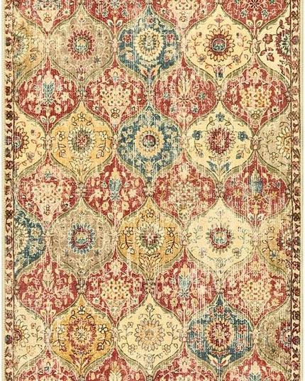 Lahome Moroccan Trellis Washable Runner Rug, 2x6 Kitchen Runners for Hallways 6 Feet Non Slip, Vintage Laundry Room Rug Ultra-Thin Long Carpet for Bathroom Bedroom Entryway, Red/Orange