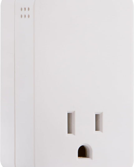 GE UltraPro Surge Protector Plug with Alarm, Outlet Extender, Plug Adapter, Appliance, Refrigerator, End of Service, 1080 Joules, Warranty, UL Listed, White, 38124