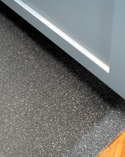 WellnessMats Anti-Fatigue Granite Motif Kitchen Mat, 36 Inch by 24 Inch, Steel