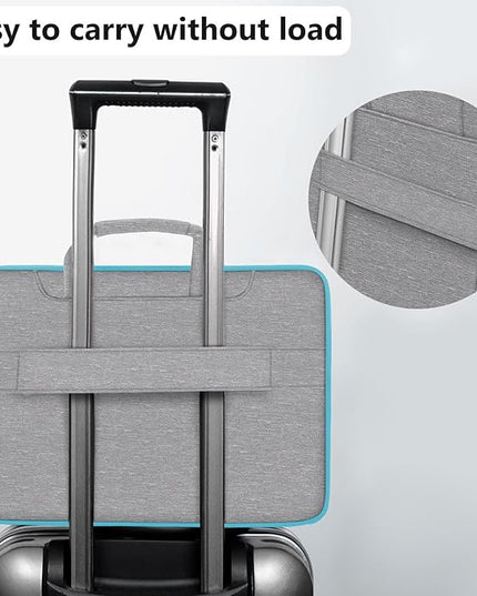 Laptop Shoulder Bag 13 13.3 14 Inch Case Compatible with MacBook Pro 14 2025-2021 M4/M3/M2/M1, Mac Air/pro 13-13.3 Inch and Most Popular 13-14 Notebooks,Spill-Resistant Briefcase,Gray&Light Blue