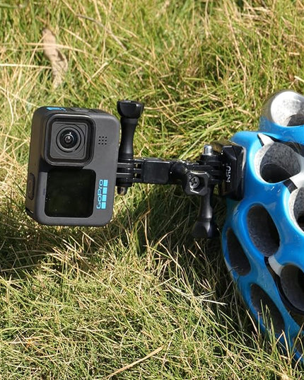 HSU Adjust Arm Straight Joints Mount, Long and Short Same Direction Straight Joints Mount for GoPro Hero 13 12 11 10 9 8 7 6 5 4 3 3+ 2 1, AKASO Campark and Other Action Cameras