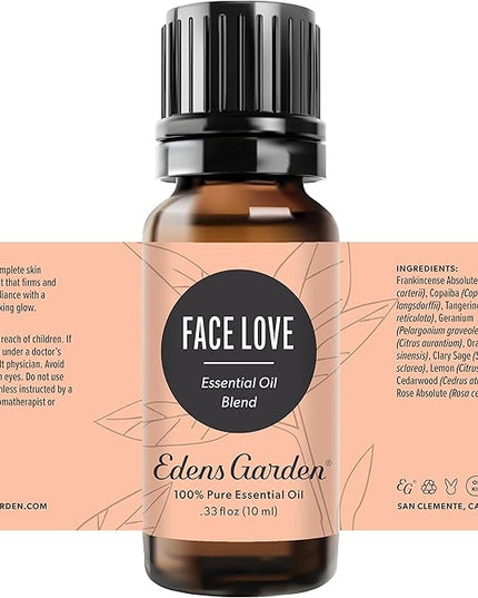 Edens Garden Face Love Essential Oil Blend- 100% Pure Premium Grade, Undiluted, Natural, Therapeutic, Aromatherapy, The Best for Diffusing, Skin, Face, Kid Safe 10 ml (.33 fl oz)