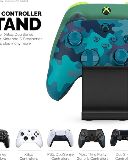 Desktop Dual Game Controller Stand Holder – Stylish, Minimal Wave Design, Suitable for PS5, Xbox, Switch, PC & Retro Gamepads - by Brainwavz (UGDS12)
