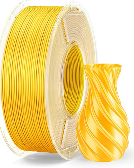 ELEGOO Silk PLA Filament 1.75mm Gold 250g, Shiny 3D Printer Filament Dimensional Accuracy +/- 0.02mm, 250g Spool Fits for Most FDM 3D Printers