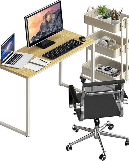 SHW Mission 32-Inch Home Office Computer Desk, Oak