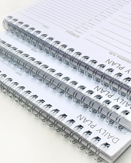 3 Pcs 24 Hour Daily Planner - To Do List for Work & Personal Life, Everyday Productivity Planner, Daily Schedule, 6.5 x 9.8
