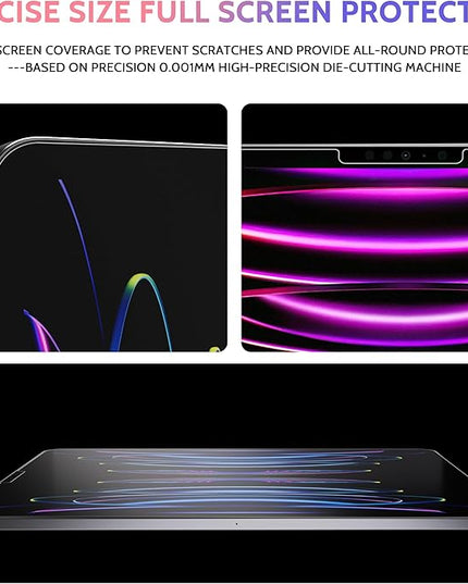 2 Pack Like Paper Screen Protector for iPad Pro 12.9 inch (2022/2021/2020/2018), Matte Anti Glare PET Film/Blue Light Filter Eye Protection Cover/Drawing & Writing Feel Like on Paper