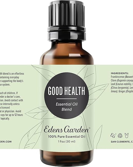 Edens Garden Good Health Essential Oil Blend- 100% Pure Premium Grade, Undiluted, Natural, Therapeutic, Aromatherapy, The Best for Skin, Laundry, Humidifiers 30 ml (1 fl oz)
