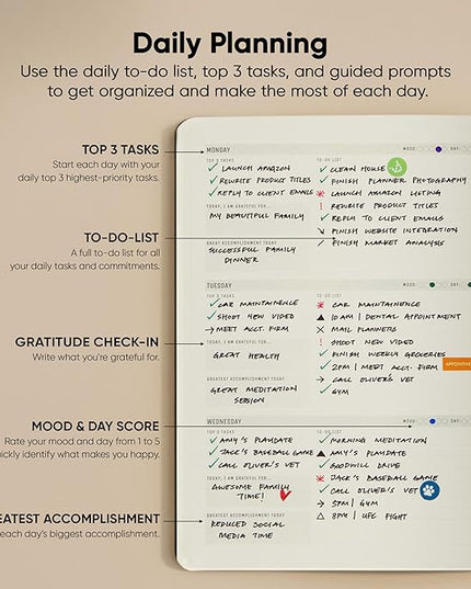 Undated, 2026 Planner, 8.5" x 11" - The #1 Productivity Planner to Achieve Your 2026 Goals - Planner 2026-2027 by PRODUCTIVITY STORE (A4, BLACK)