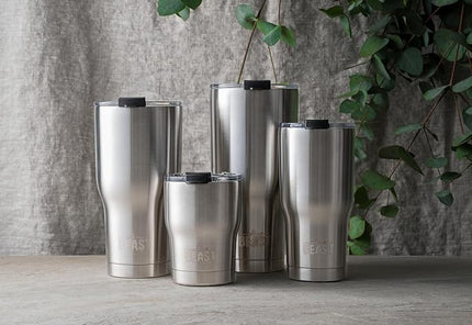 Beast 40 oz Tumbler Stainless Steel Vacuum Insulated Coffee Ice Cup Double Wall Travel Flask (Stainless Steel)