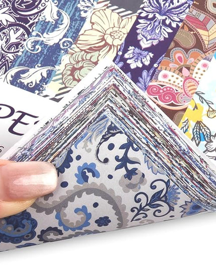 Origami 6x6 Paper Kit 150 Sheets 150 Vivid Colors Double Sided Same Printed Traditional Patterns Square for Arts Crafts Projects Japan Traditional Chiyo.Texture