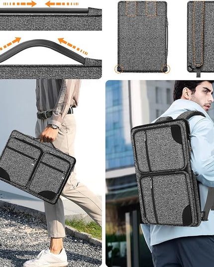 Hseok Laptop Sleeve 15 15.6 16 inches Case Protective PC Briefcase for Commuting and Business trip，BJP-Dark