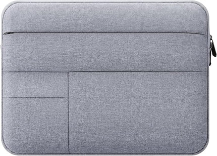 16 inch Laptop Sleeve for 16 inch MacBook Pro A2485 A2141 A2780 A2991 A3403 A3186, Protective Waterproof Laptop Case Carrying Bag Portable Cover with Multi Pockets, Gray
