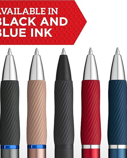 Sharpie S-Gel Gel Pens Sleek Metal Barrel Gunmetal Medium Point (0.7mm) Black Ink 4 Count