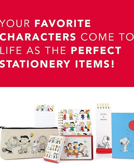 Graphique Magnetic Notepad - Peanuts Gang Grocery and Shopping List - Fun Decorative To-Do List - Perfect House Warming Gifts - 100 Tear off Sheets (4" x 9.25" x .5")
