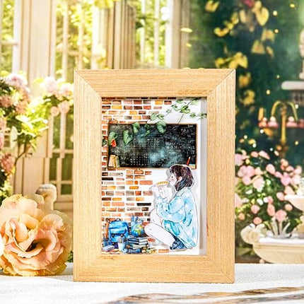 MiyouLuna 6 Rolls Garden Path PET Scrapbook Tapes, Landscaping Tape with Fence, Vines, Brick & Ladder Designs for Journaling & Scrapbook Supplies, Includes Decorative Clip