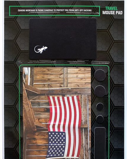 Adhesive Mouse Pad - Peel and Sticks to Any Surface - Easy Stick On Mouse Pad, Sticky for Any Surface - Excellent Tracking - USA Heartland