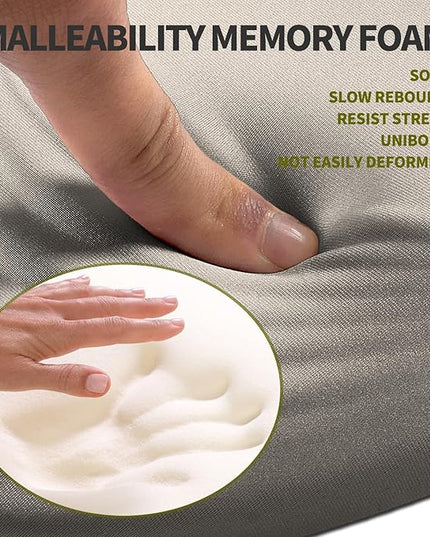Hokafenle Ergonomic Mouse Pad Wrist Support, Terraced Slope Carpal Tunnel Wrist Pad for Mouse with Unibody Memory Foam, Wrist Rest Pain Relief Mousepad (Apricot, 11.8x7.9 in)