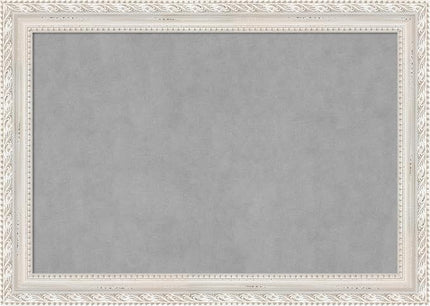 Amanti Art White Framed Magnetic Board 30x42 Large Vision Board for use with Magnets, 100% Metal Sheet to Display Items as Office Decor or for Home Organization in mudroom, Kitchen or Kids Room