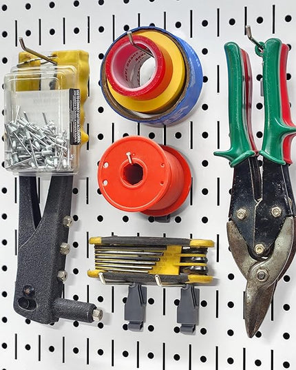 4-inch Wire Hook Model 113 | Compatible with Wall Control | for Tool Wall Organization of Combination Wrenches, Adjustable Wrenches, Hammers, Paint Brushes, Merchandise, and More | 10-Pack