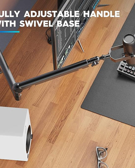 THRONMAX Twist S6 Microphone Boom Arm, Low Profile Mic Stand with Cable Management,Desk Clamp, Versatile Mounting, All-Metal and Fully Adjustable Mic Arm for Streaming, Gaming, Home Office,Universal