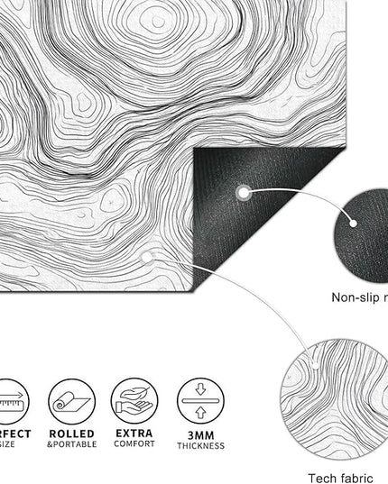 Mouse Pad Gaming Mousepad 31.5 x 11.8 Inch Large Keyboard Desktop Mat Diatomite XL Mouse Pad for Home and Office Desk Accessories with Abstract Line Contour Artwork