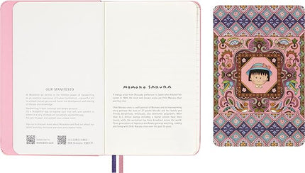 Moleskine Limited Edition Sakura Notebook with lenticular optical-effect cover by Momoko Sakura, with Gift Box, Hard Cover, Ruled, Pocket (3.5" x 5.5"), Maruko floral, 160 pages