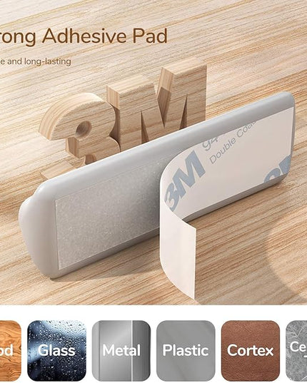 Syncwire Cable Clips, 5 Pack Gray Cord Organizer Cable Management Self Adhesive Cable Holder for Organizing Cable Cords, Ideal for Home, Office, Cubicle, Car, Nightstand, Desk Accessories
