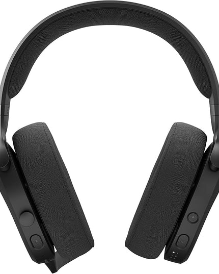 Fractal Design Scape Dark - Wireless PC Gaming Headset - Detachable Flip-to-Mute Microphone with Noise Cancellation - Battery Life Up to 40 Hours - Configurable Ambient Lighting - Black