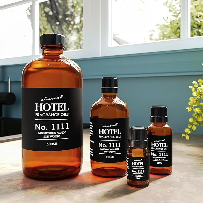 AirScent My Way Diffuser Oil Inspired by The 1 Hotel Miami Scent - Premium Fragrance Oil Blend for Ultrasonic and Waterless Diffusers and Crafting - 500 mL, 16.9 fl oz Glass Bottle