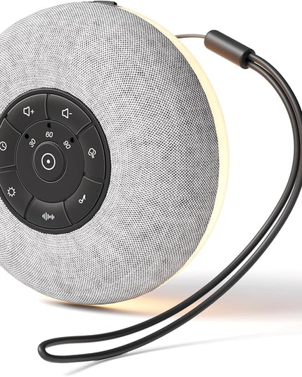 Portable Sound Machine, Long Battery with Loud Bluetooth Speaker, 39 Special Soothing Sounds, White Noise Sound Machine for Sleeping