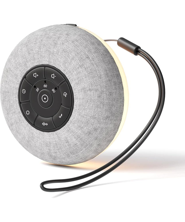Portable Sound Machine, Long Battery with Loud Bluetooth Speaker, 39 Special Soothing Sounds, White Noise Sound Machine for Sleeping