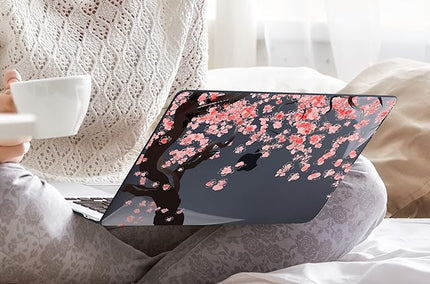 DONGKE Case for M5 MacBook Pro 14 inch 2025 2024-2021 M4 M3 M2 M1, Plastic Hard Shell Cover Compatible with A3434 A3112 A3401 A3185 A2992 A2779 A2442, Retina XDR Display & Touch ID, Cherry Blossoms