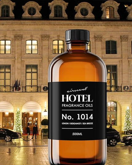 AirScent Hotel Diffuser Oil No. 1014 Inspired by The Iconic 5-Star Hotel Coastal Blend - Lemon Bergamot Sea Breeze - 500 mL Fragrance Oil for Ultrasonic and Waterless Diffusers and Crafting