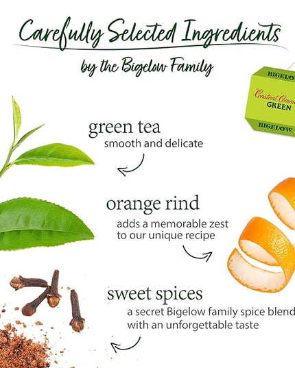 Bigelow Tea Constant Comment Green Tea, Caffeinated, 20 Count (Pack of 6) 120 Total Tea Bags