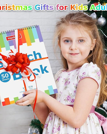 Drawing Pad for Kids, Sketch Pads 50 Sheets, 3-Pack Kids Travel Activities Spiral Bound Drawing Books Bulk 6" x 9 ", Drawing Paper for Kid 9-12