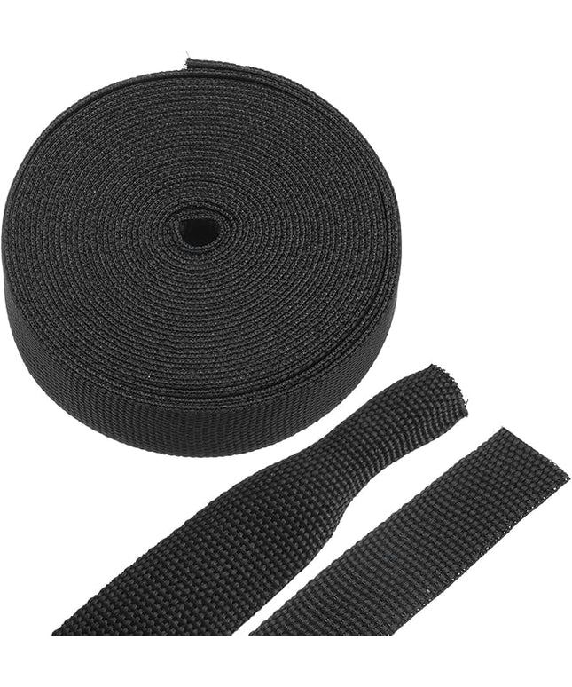 MECCANIXITY Braided Cable Sleeves Heat Shrinkable Fabric Sleeving, 5/8" 16ft Black 2:1 Ratio Heat Shrinkable Cord Protector for Harness Cable, Network Cable Protection, Cable Management
