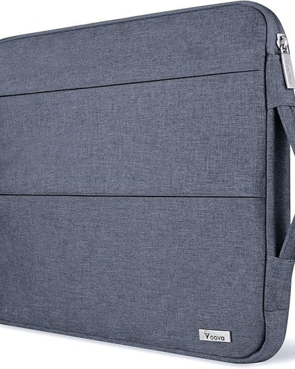 Voova 13 13.6 Inch Laptop Sleeve Case Compatible with MacBook Air 13 M1/M2/M3/M4 2020-2025, MacBook Pro 13/14, IPad Air/Pro 13, Waterproof Slim Computer Bag Cover with Handle, Dark Grey