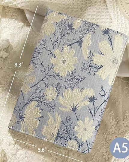 ipoul Flower Notebook, Hardcover, A5, 6x8, Lined Pages, Lay-flat, Beautiful Journal for Women, Daisy Gifts, Personal Notebook, Dream Journal, Self Care Journal