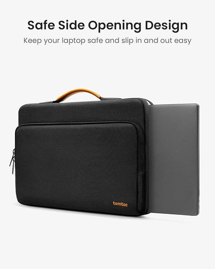 tomtoc 360° Protective Laptop Sleeve for 13.5-14.4 Inch Surface Laptop 6/5/Studio 2/1, Surface Book, Water-Resistant Shockproof Carrying Case Bag for Acer Aspire/Swift, ASUS Vivobook/Zenbook 14, Black