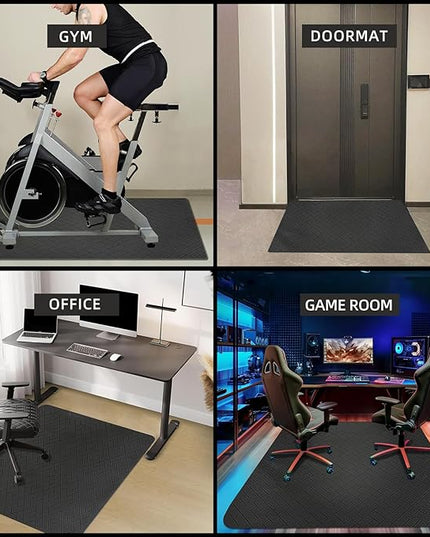 Office Chair Mat for Hard Floor, 63"x51" Large Computer Chair Mat, Multi-Purpose Desk Floor Protector for Work, Home, Gaming