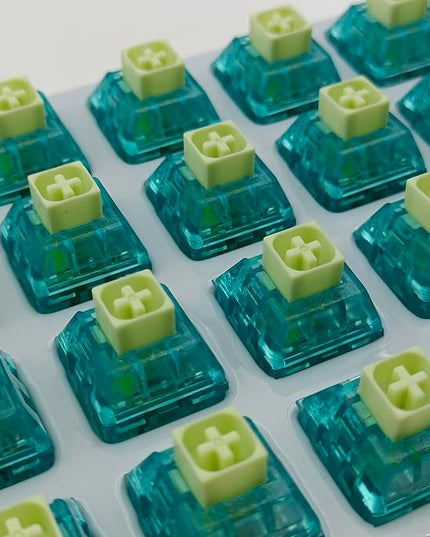 Kailh Box Summer Mechanical Keyboard Switches,5-Pin 50gf Clicky/Speed Typing/Gaming/Waterproof Switches(Summer,10Pcs)