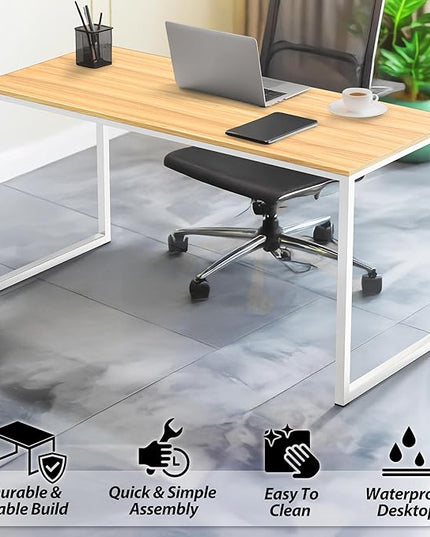 SHW Mission 48-Inch Home Office Computer Desk, Oak