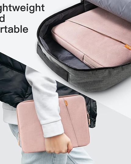 JETech Laptop Sleeve for 14-Inch MacBook Air/Pro, MacBook Pro M5/M4/M3/M2/M1 2021-2025, Waterproof Bag Case with Pocket, Compatible with 14 Inch Notebook (Rose Gold)